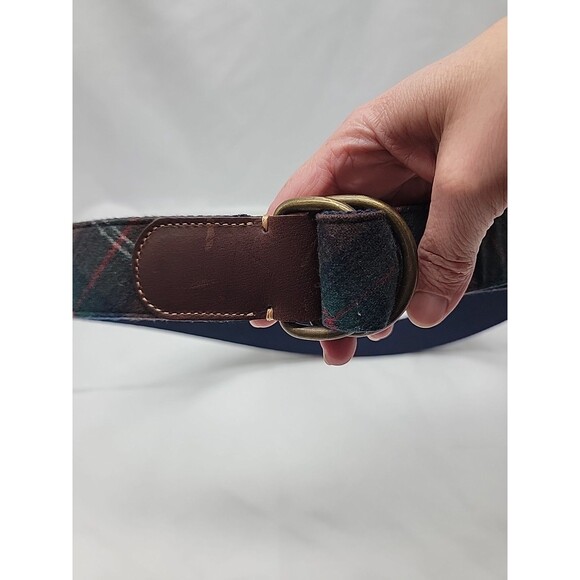 Pendleton Tartan Belt With Leather Accents Size 36 - Picture 3 of 8